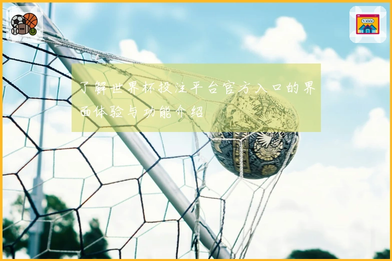 了解世界杯投注平台官方入口的界面体验与功能介绍